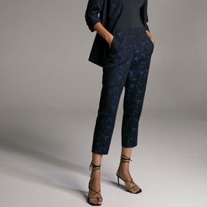 Babaton Conan Jacquard Pants - Blue/Black Floral